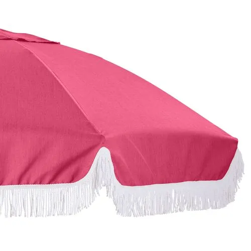 Elle Round Patio Umbrella - Hot Pink