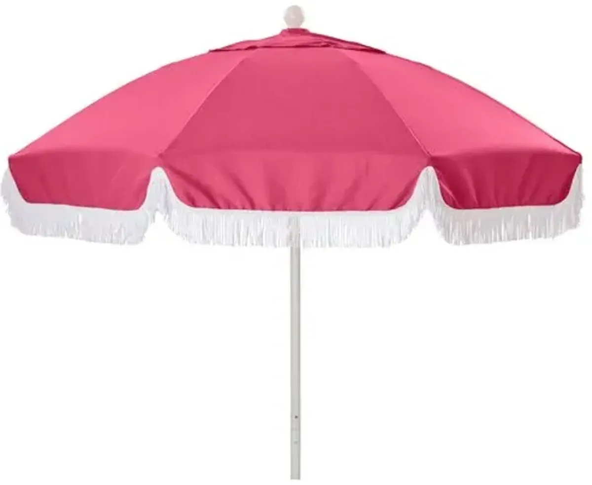 Elle Round Patio Umbrella - Hot Pink