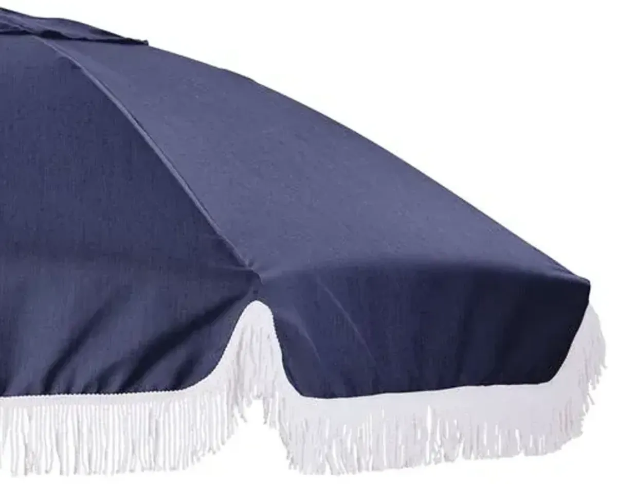 Elle Round Patio Umbrella - Navy - Blue