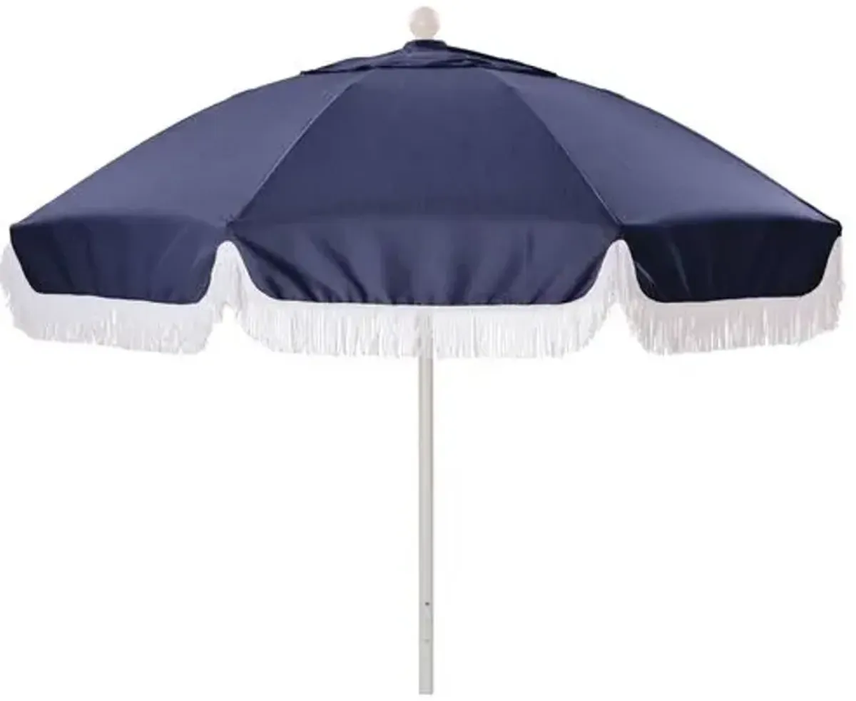 Elle Round Patio Umbrella - Navy - Blue