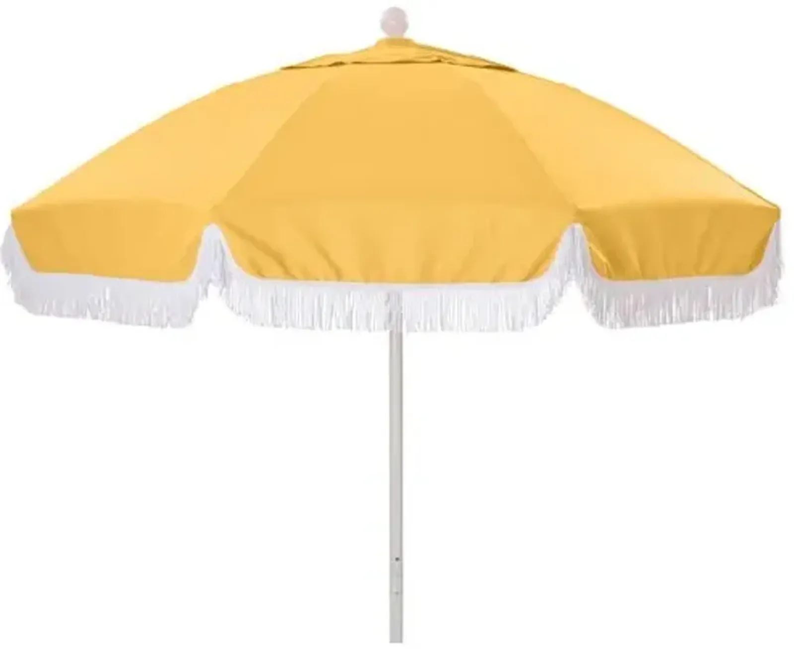 Elle Round Patio Umbrella - Yellow/White