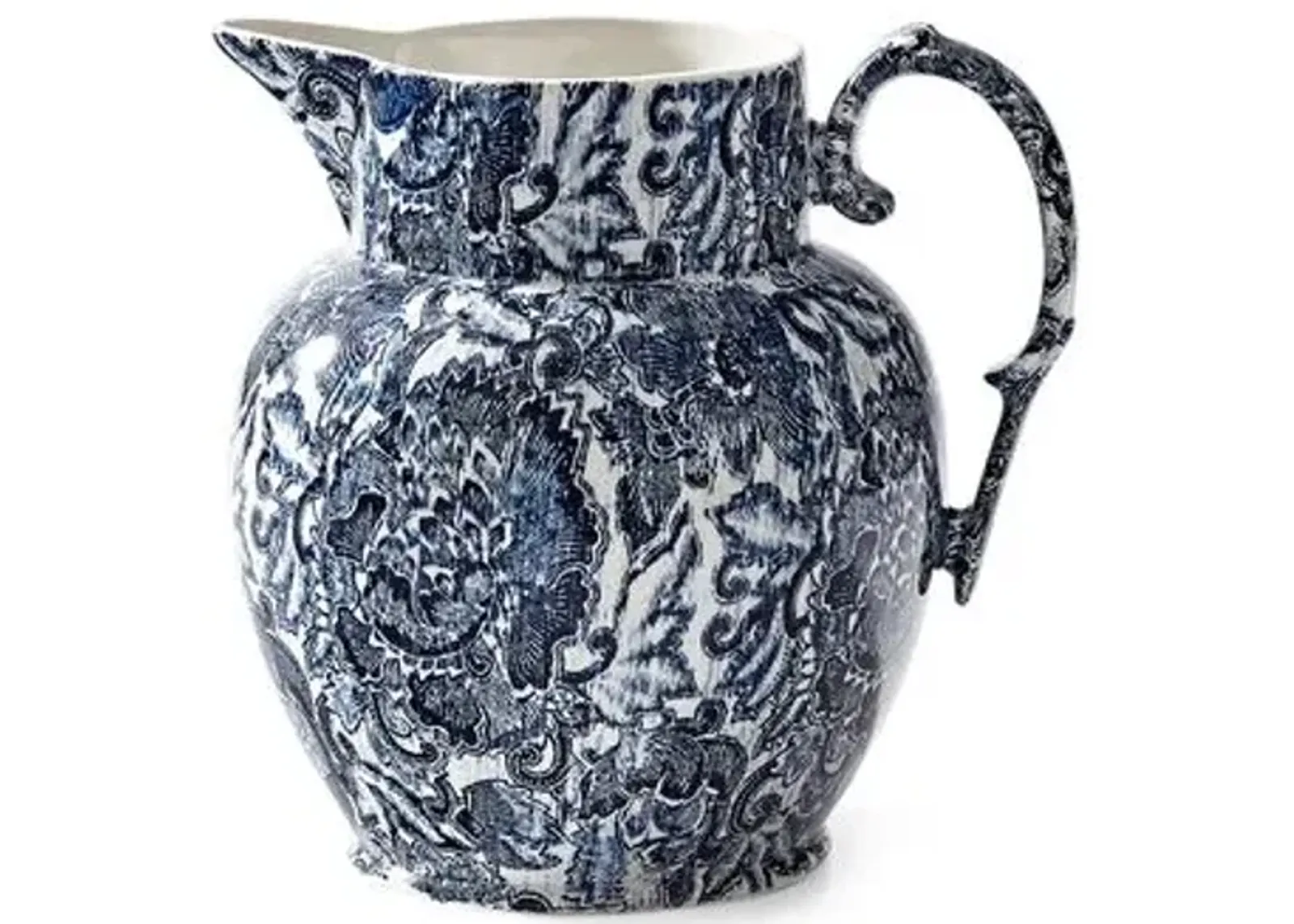 Faded Peony Pitcher - Ralph Lauren Home - Blue