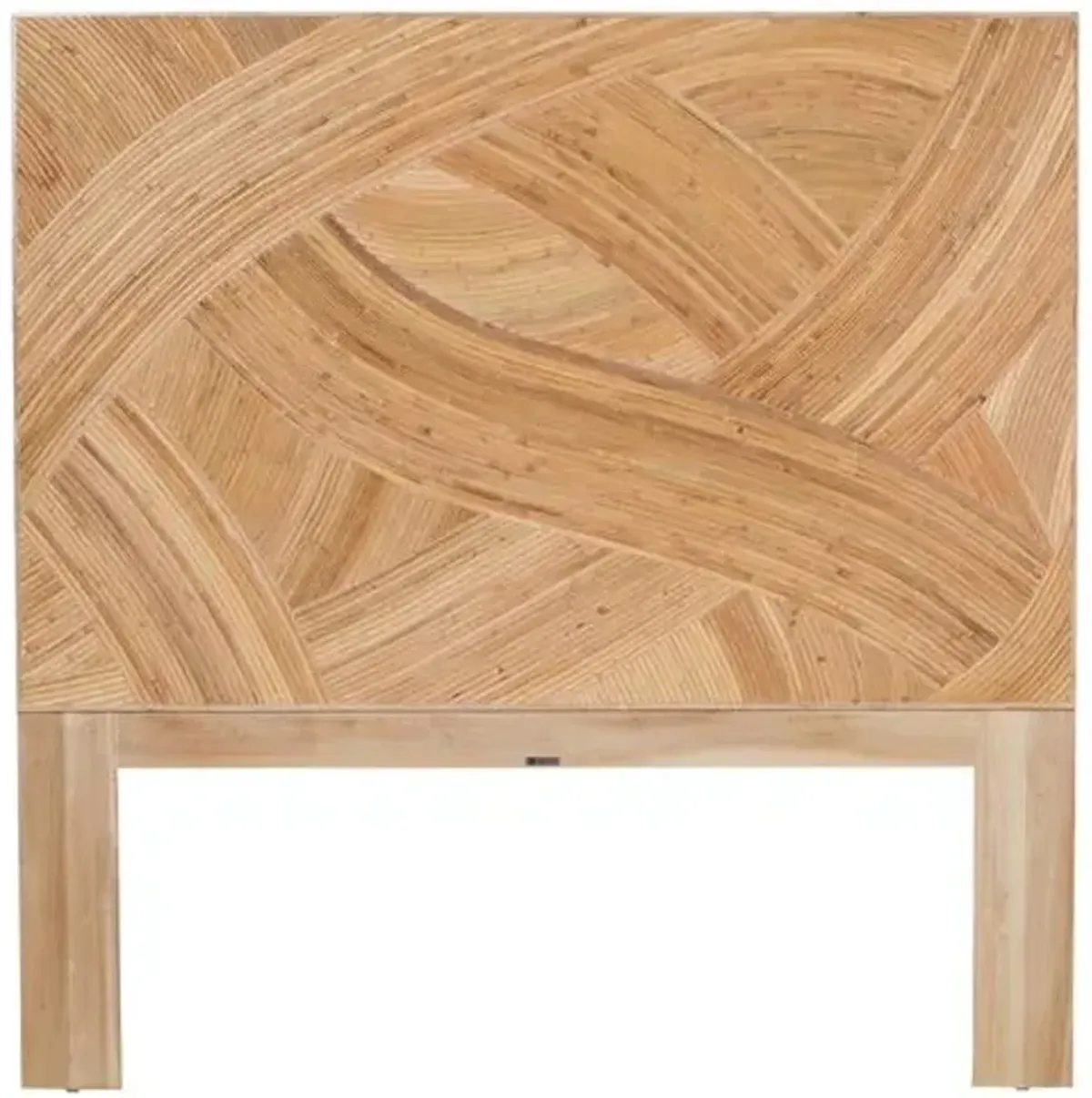 Serena Swirl Rattan Headboard - Natural - Beige
