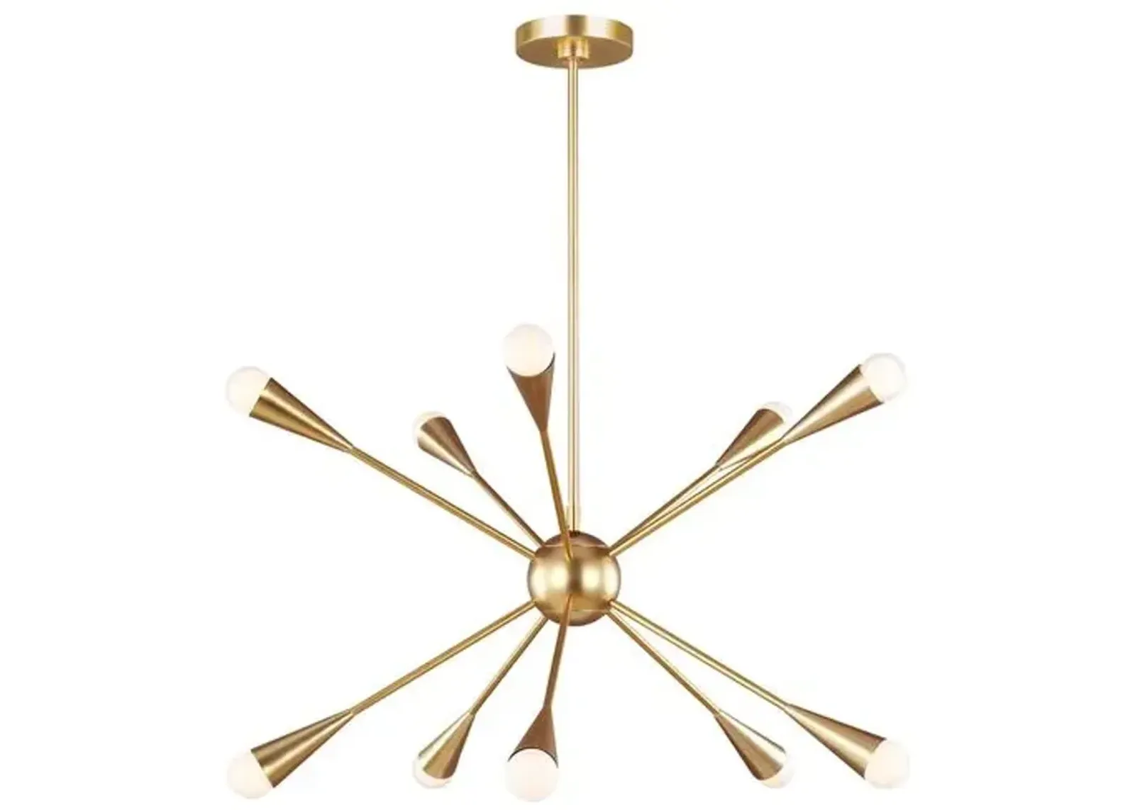 Visual Comfort - Jax 10-Light Chandelier - Burnished Brass - Gold