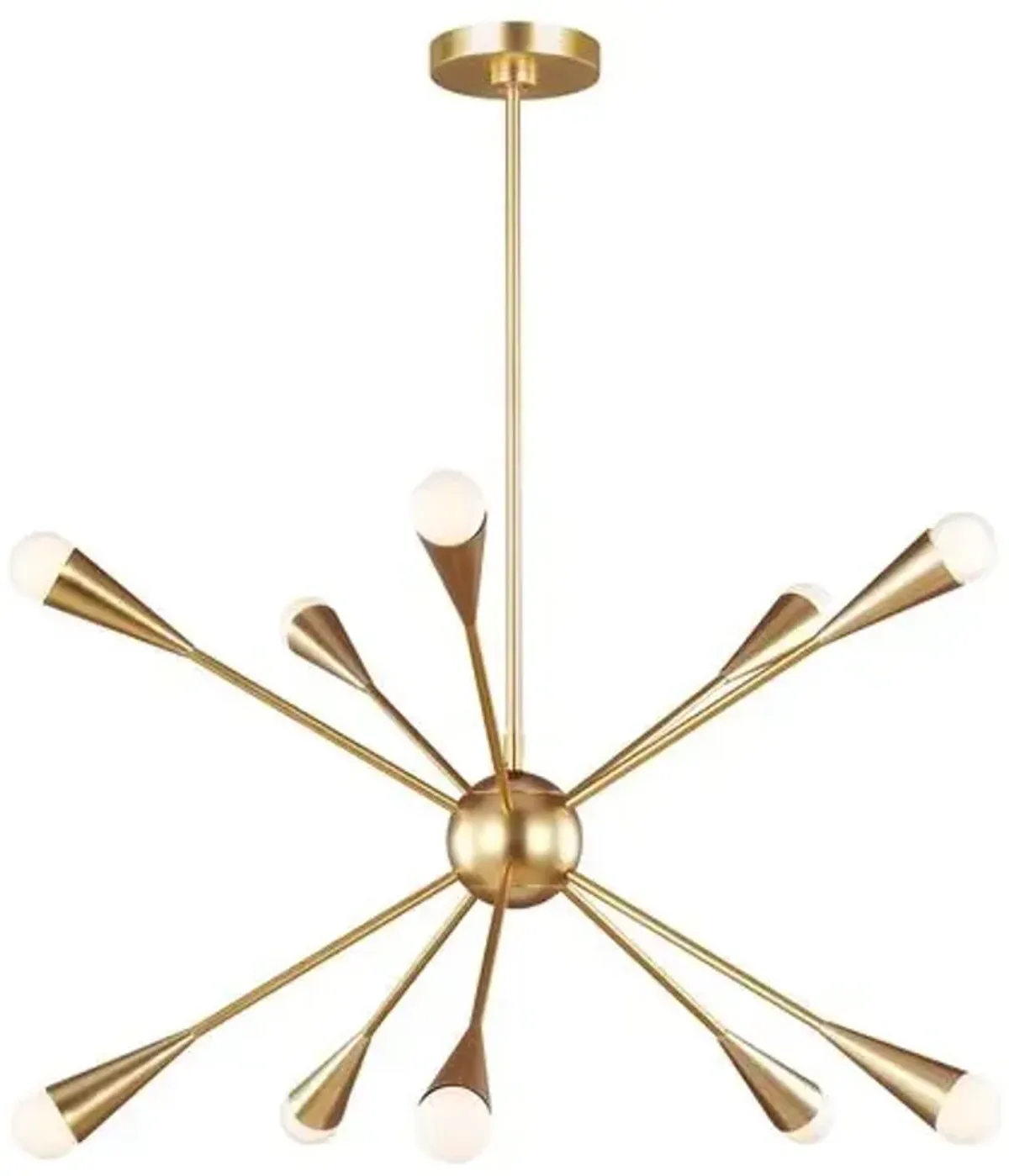 Visual Comfort - Jax 10-Light Chandelier - Burnished Brass - Gold