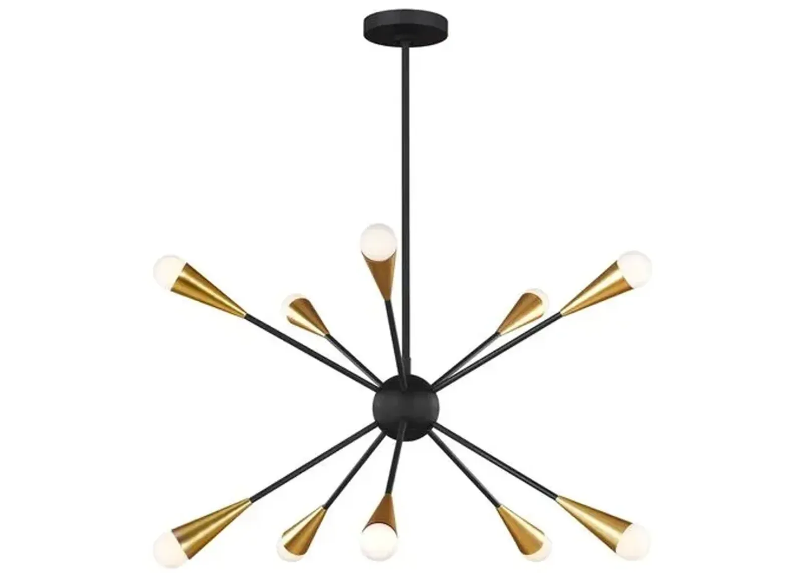 Visual Comfort - Jax 10-Light Chandelier - Midnight Black