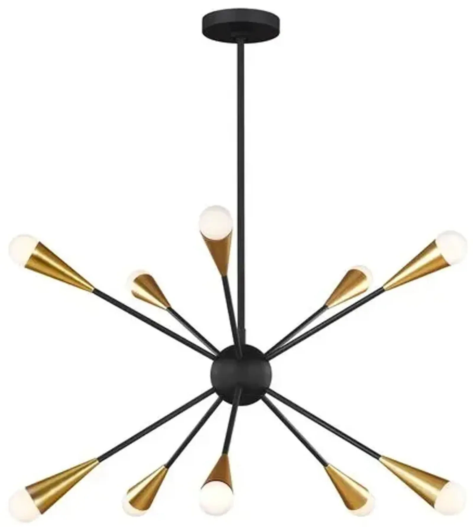 Visual Comfort - Jax 10-Light Chandelier - Midnight Black