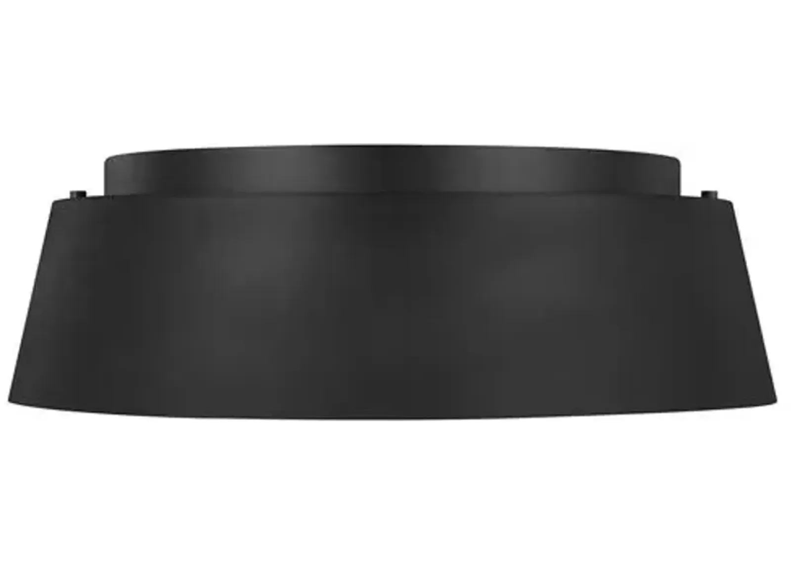 Visual Comfort - Asher 3-Light Flush Mount - Midnight Black