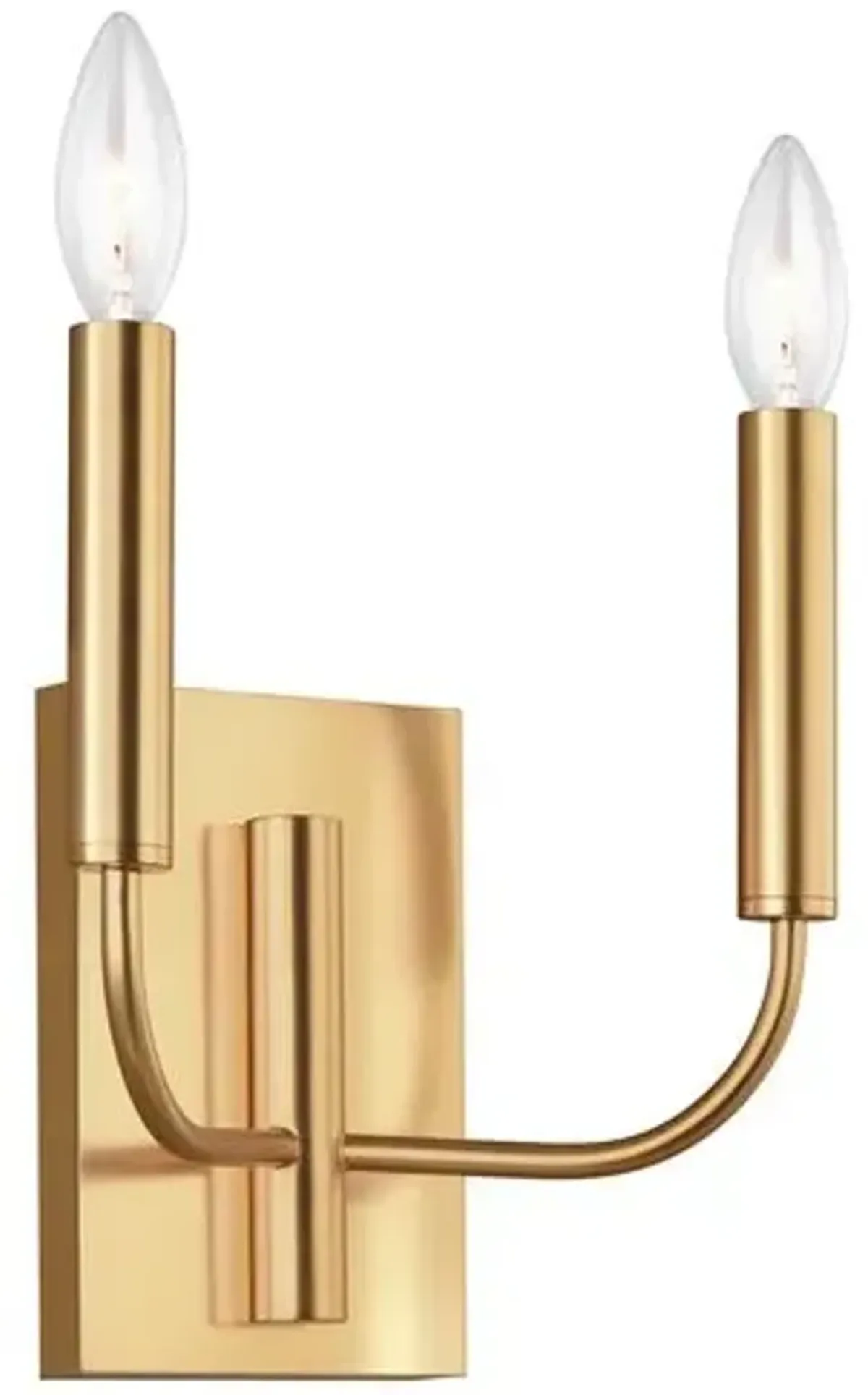 Visual Comfort - Brianna 2-Light Sconce - Burnished Brass - Gold