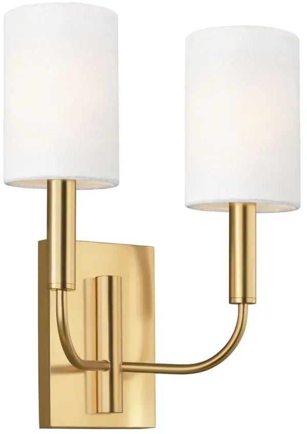 Visual Comfort - Brianna 2-Light Sconce - Burnished Brass - Gold