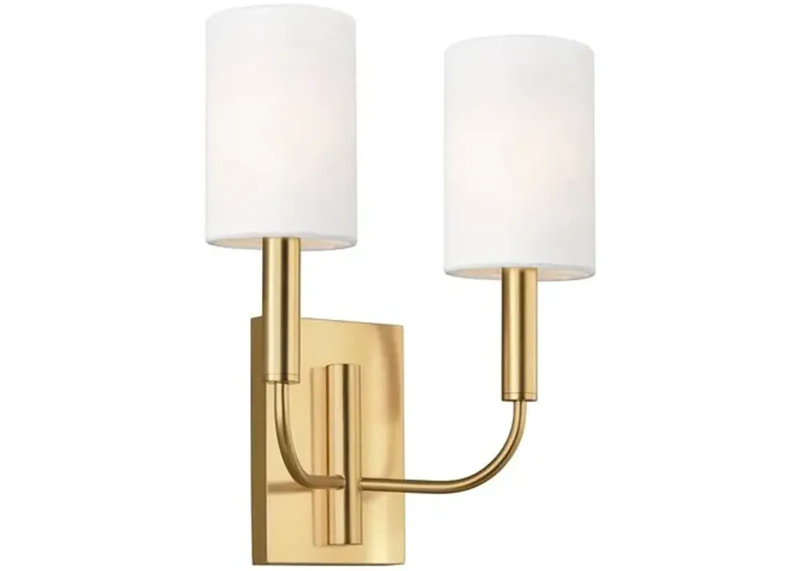 Visual Comfort - Brianna 2-Light Sconce - Burnished Brass - Gold