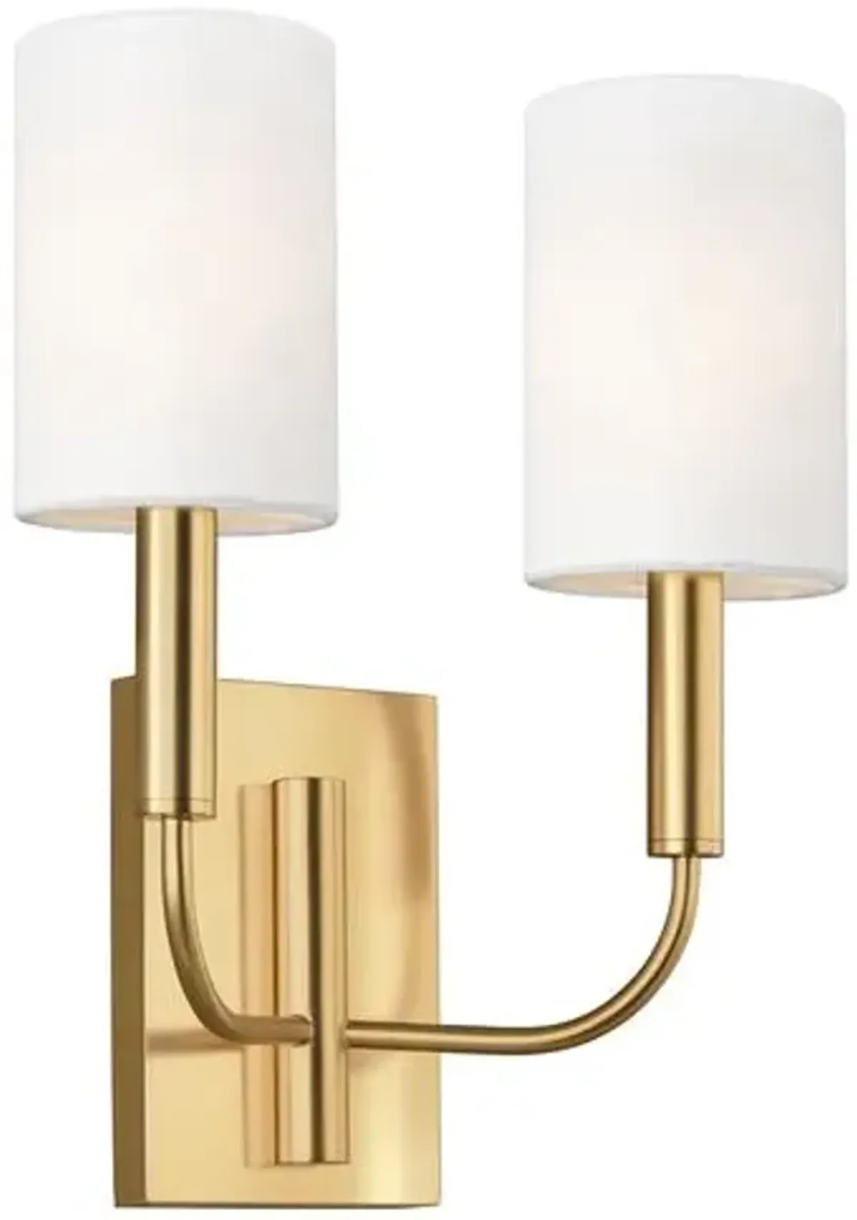 Visual Comfort - Brianna 2-Light Sconce - Burnished Brass - Gold