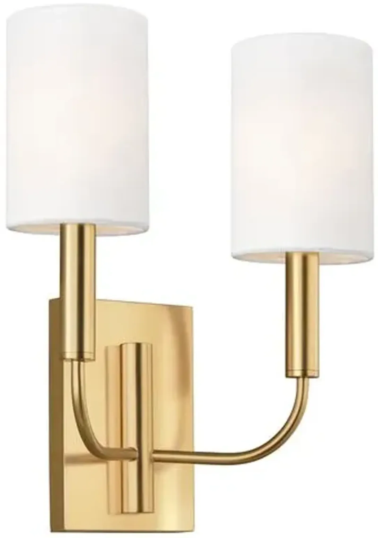 Visual Comfort - Brianna 2-Light Sconce - Burnished Brass - Gold