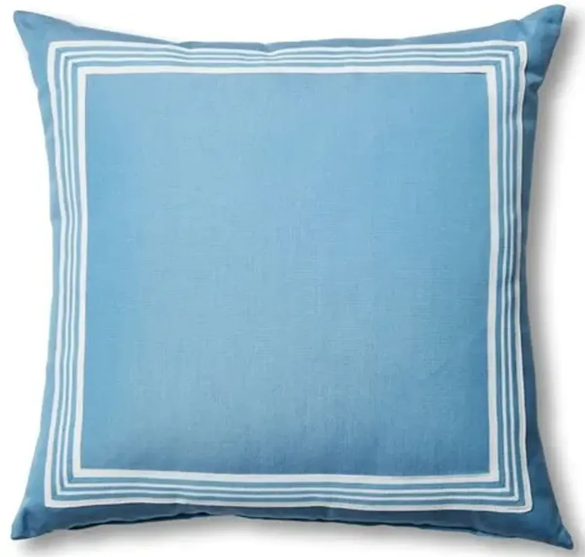 Kit Outdoor Pillow - Blue/White