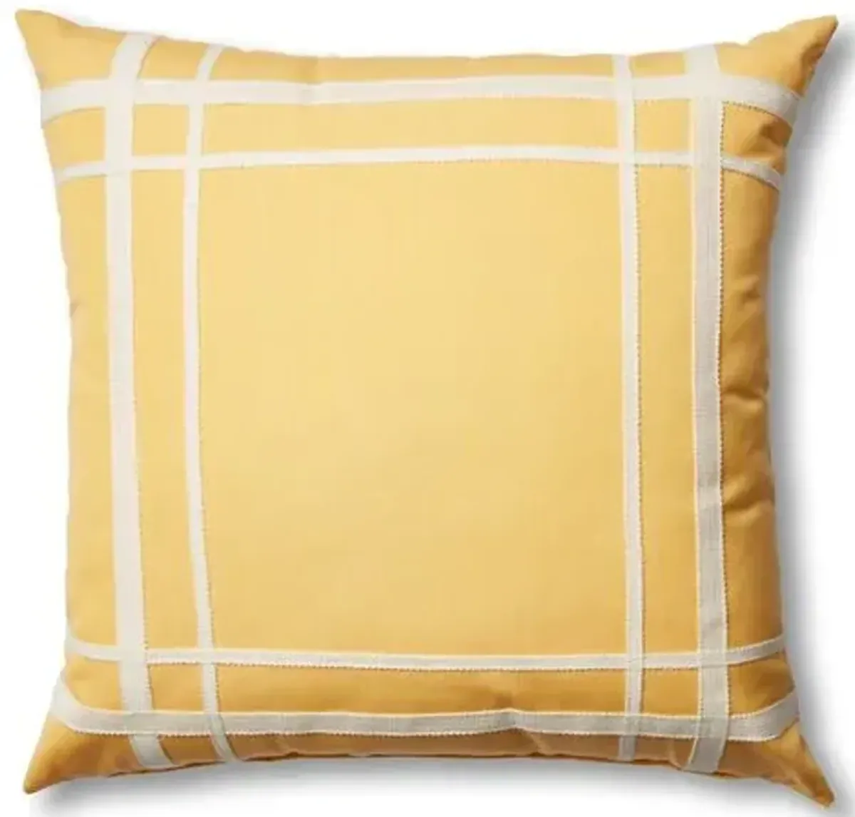 Kit Outdoor Pillow - Yellow/White