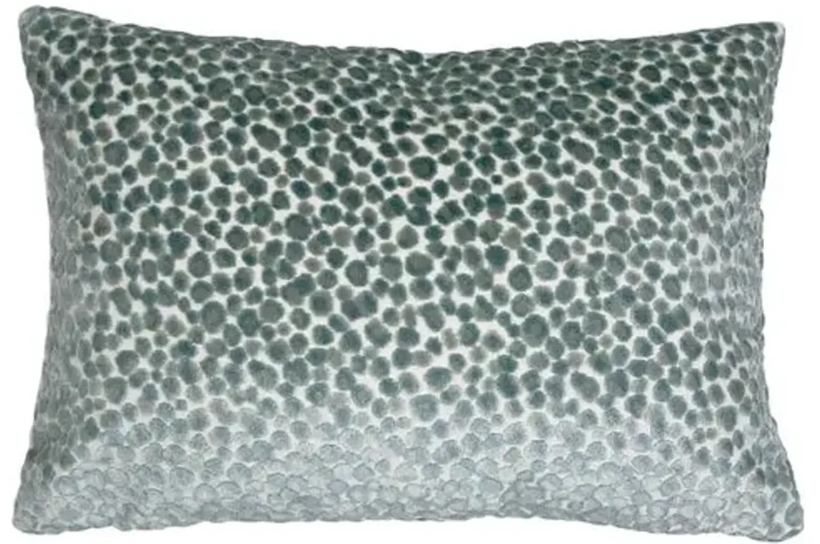 Pebbles 14x20 Lumbar Pillow - Teal Velvet - The Piper Collection