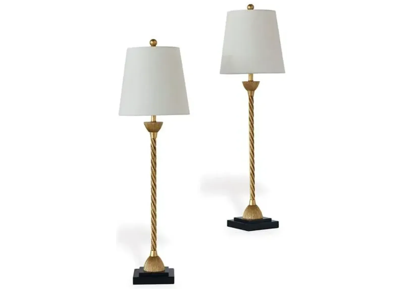 Port 68 - Set of 2 Delfern Buffet Table Lamps - Gold