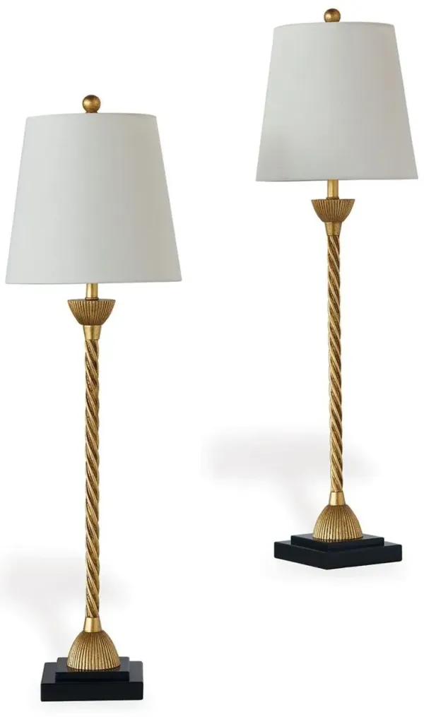 Port 68 - Set of 2 Delfern Buffet Table Lamps - Gold
