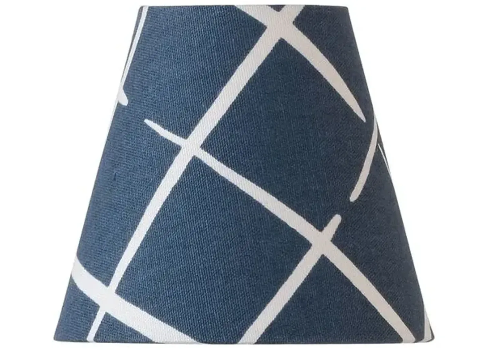 Port 68 - Cove End Clip-on Lampshade - Indigo - Blue