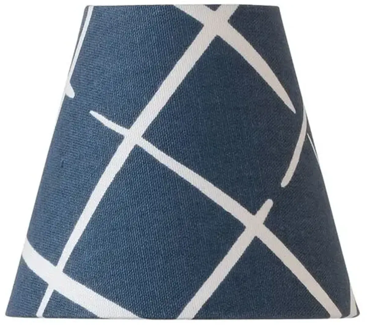 Port 68 - Cove End Clip-on Lampshade - Indigo - Blue