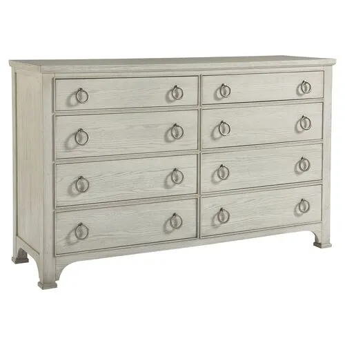 Coastal Living Bells 8-Drawer Dresser - White - Ivory