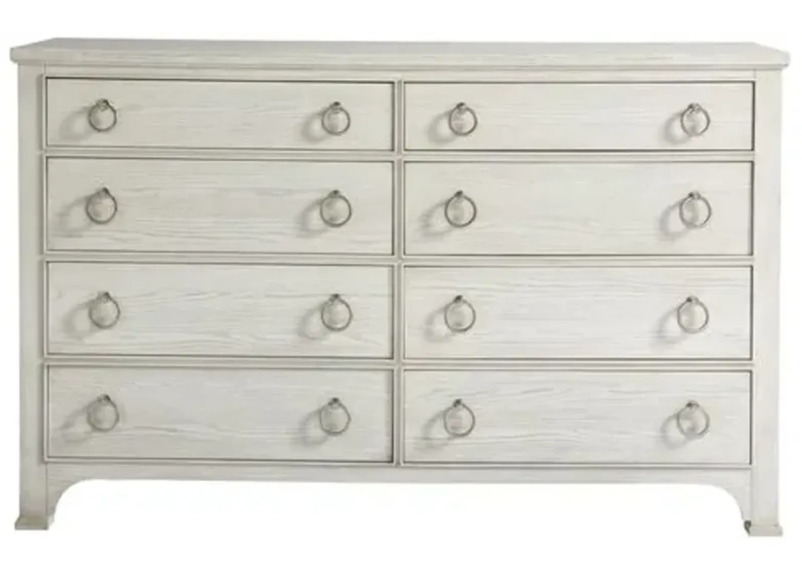 Coastal Living Bells 8-Drawer Dresser - White - Ivory