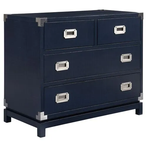 Coastal Living Tahoe Dresser - Blue/Silver