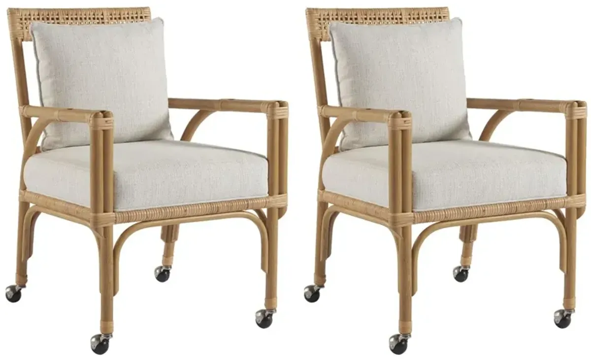 S/2 Sarasota Side Chairs, Natural