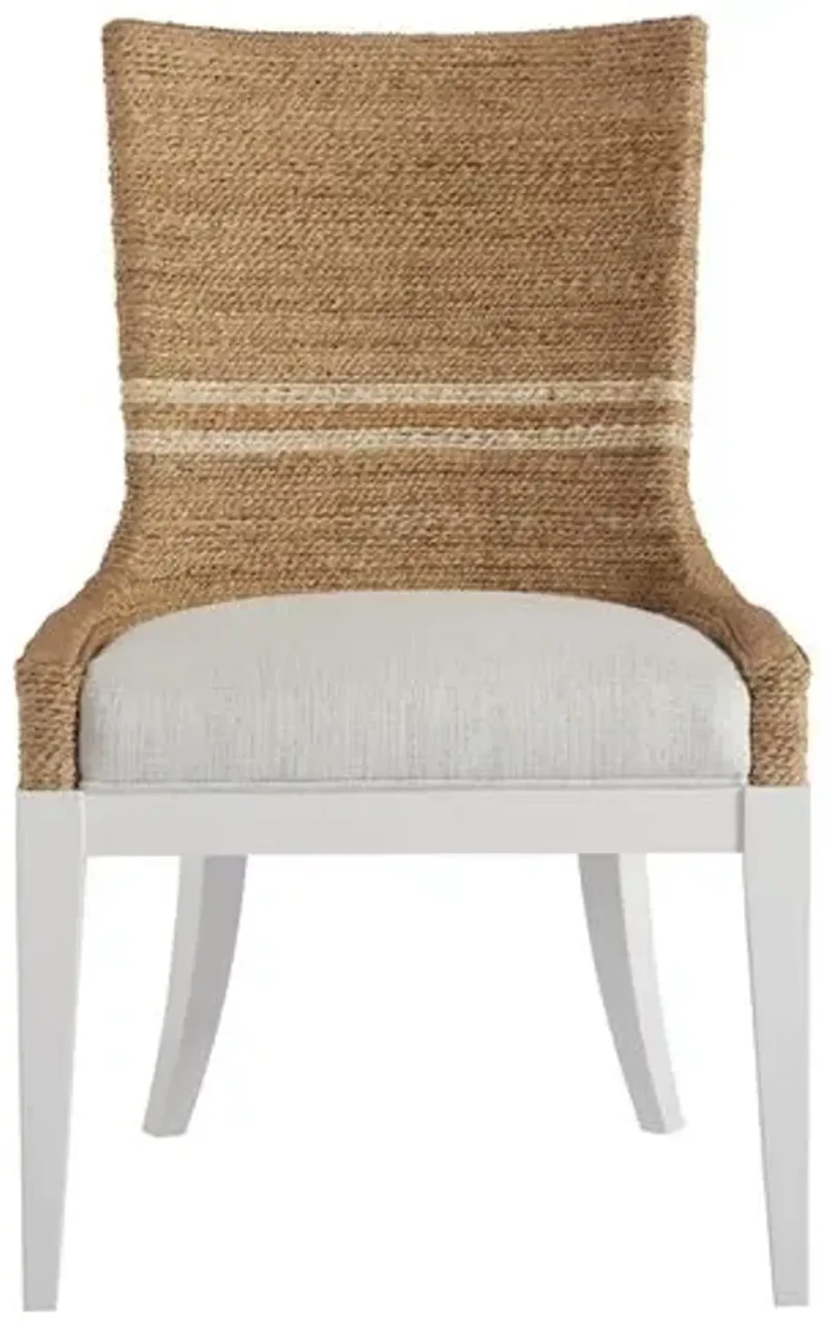 Coastal Living Set of 2 Delray Side Chairs - Natural/White - Ivory