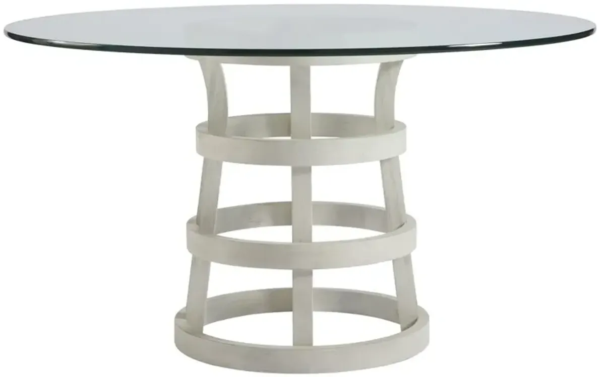 Coastal Living Traverse Round Dining Table, White