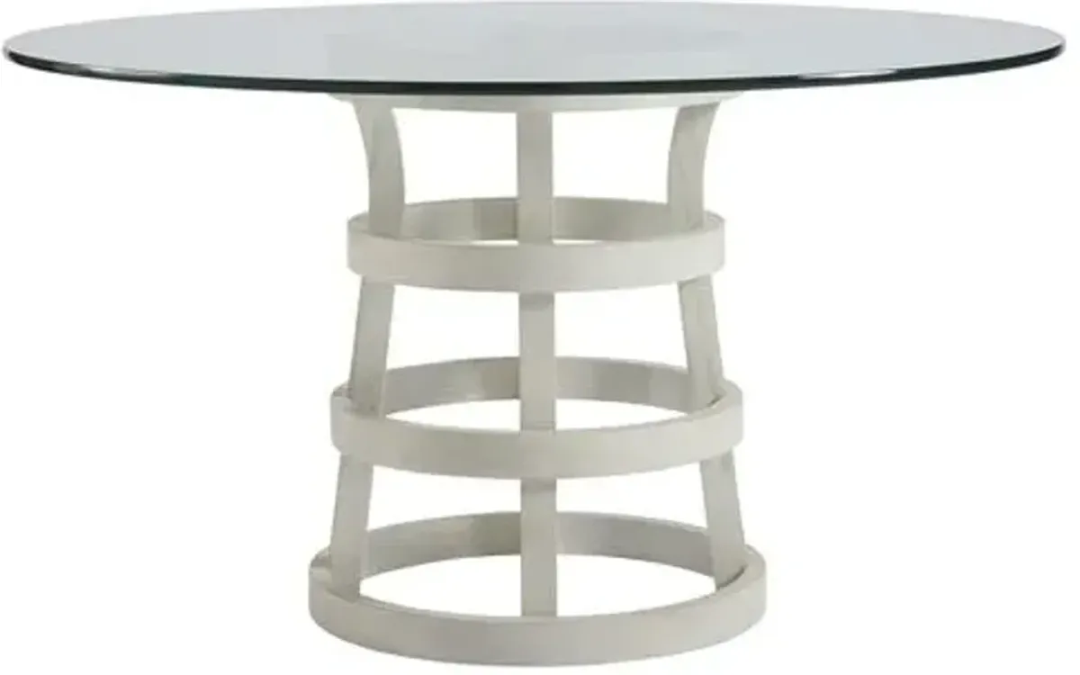 Coastal Living Traverse Round Dining Table - White