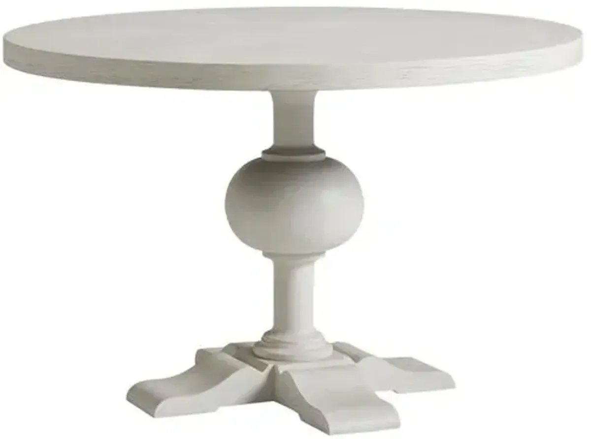 Coastal Living Maren 46" Round Dining Table - White