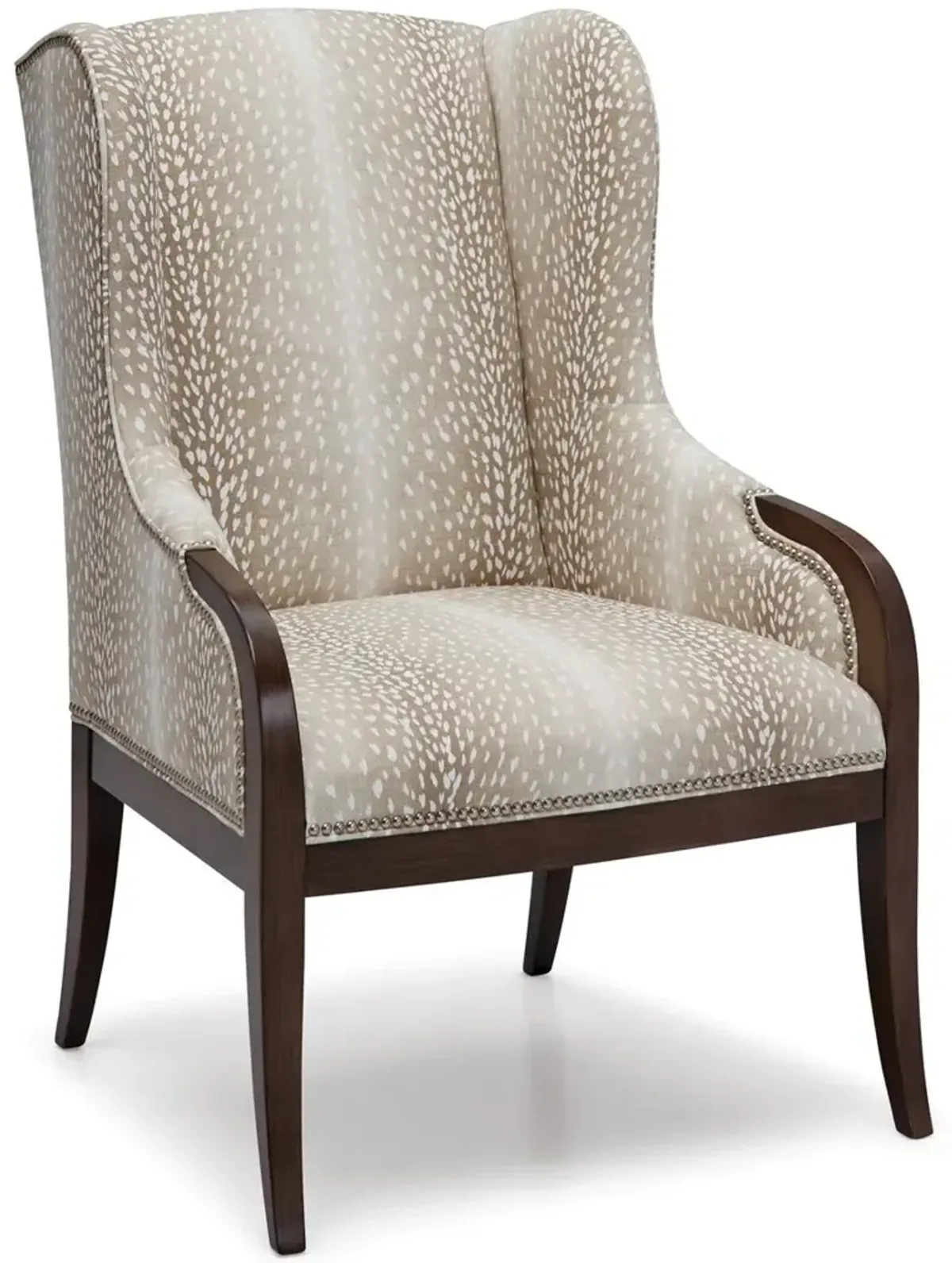 Anne Wingback Chair, Natural Fawn