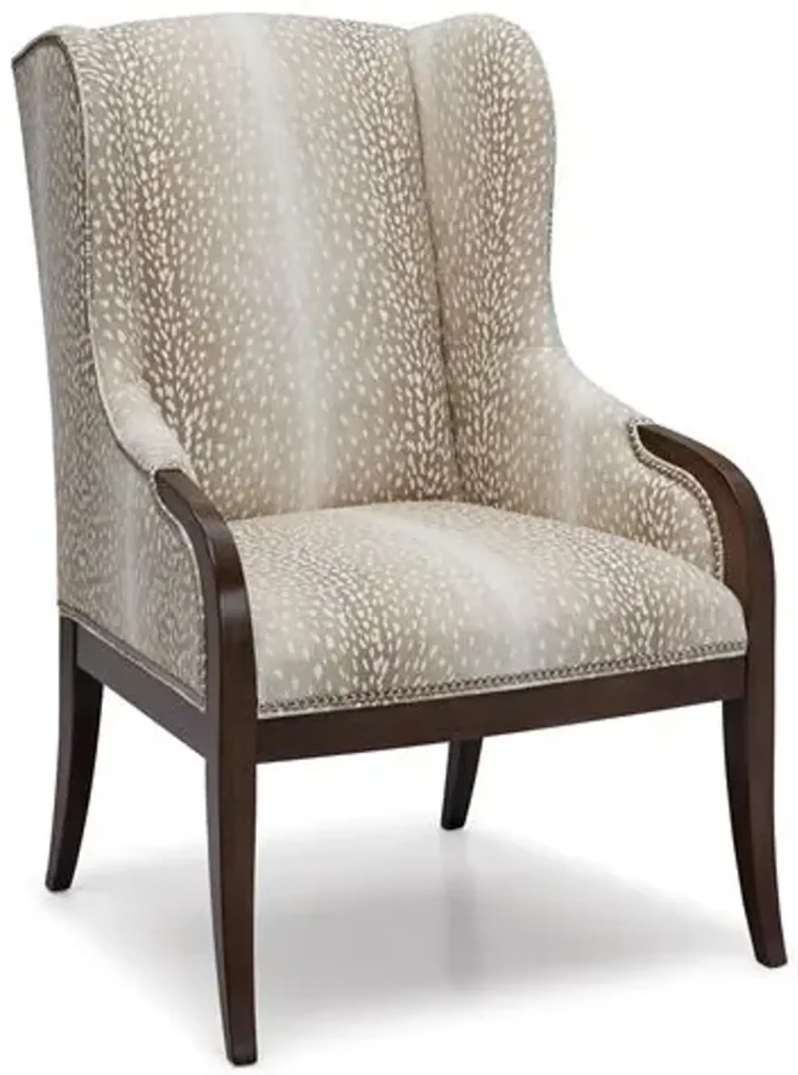 Anne Wingback Chair - Natural Fawn - Massoud - Brown - Comfortable, Stylish