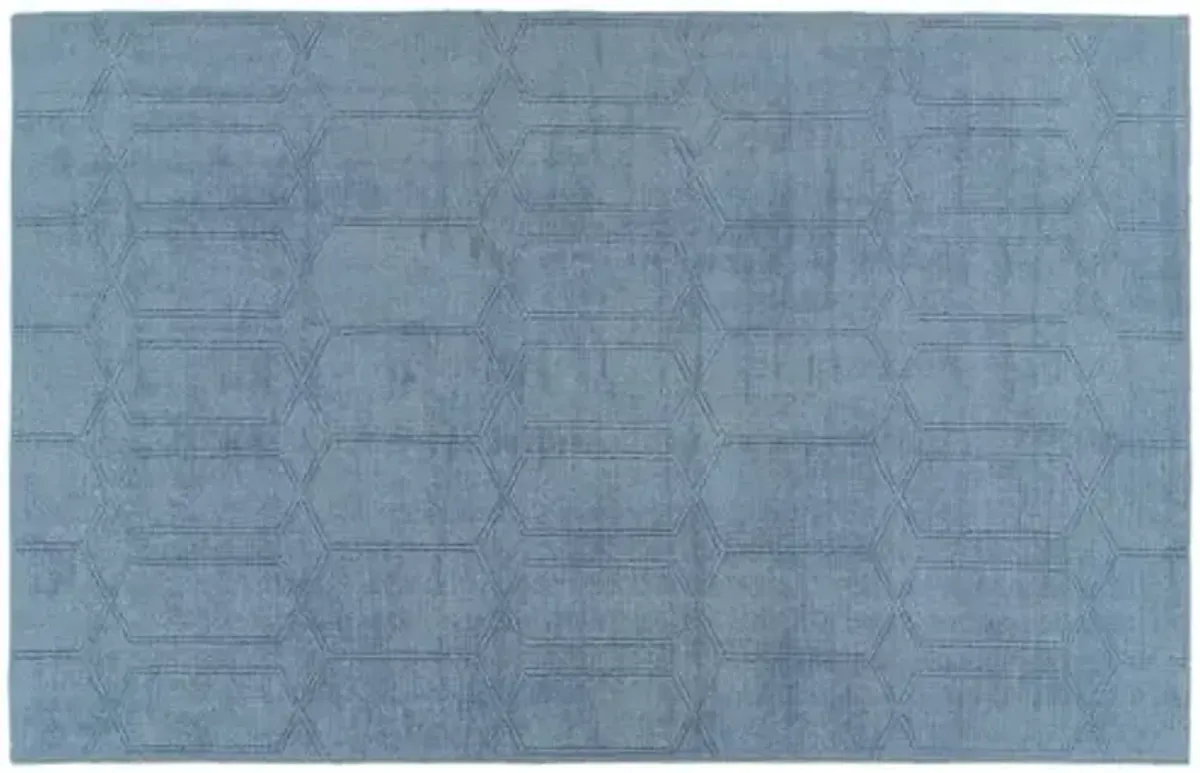 Sia Outdoor Rug - Blue - Blue