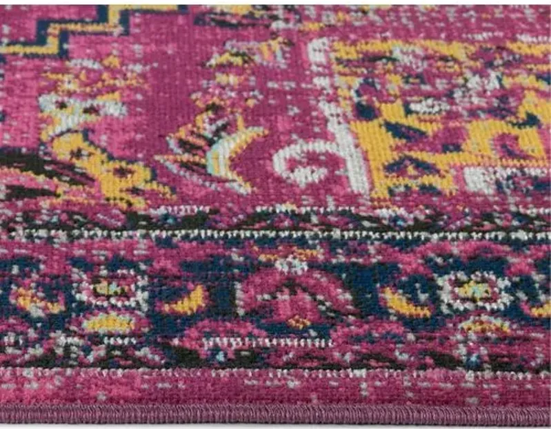 Kinsley Outdoor Rug - Pink - Pink