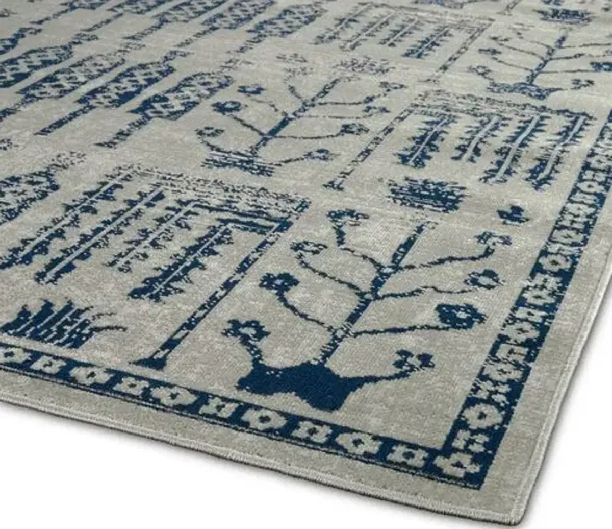 Arya Outdoor Rug - Blue - Blue