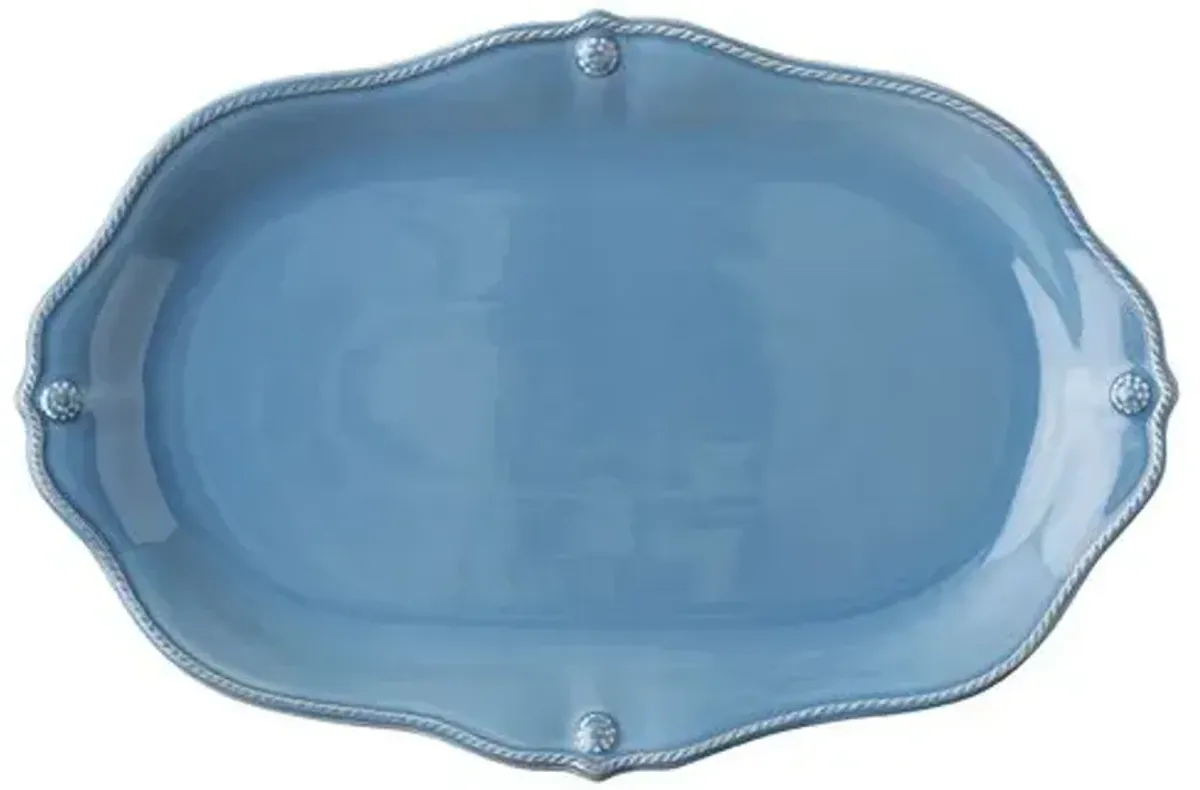 Berry & Thread Platter - Chambray - Juliska - Blue