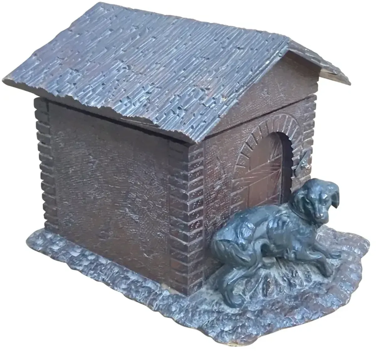 Black Forest Dog & Doghouse Cigar Box - Vermilion Designs - brown