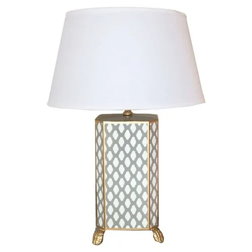 Parsi Table Lamp - Gray - Dana Gibson