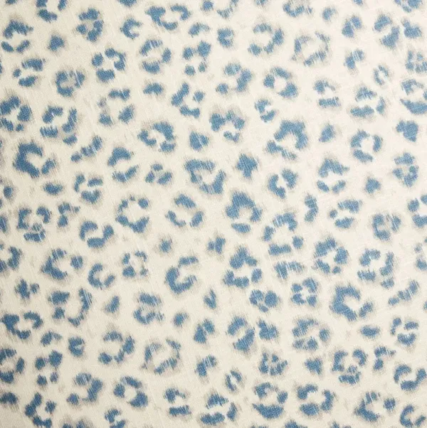 Carrie Leopard Euro Sham - Blue