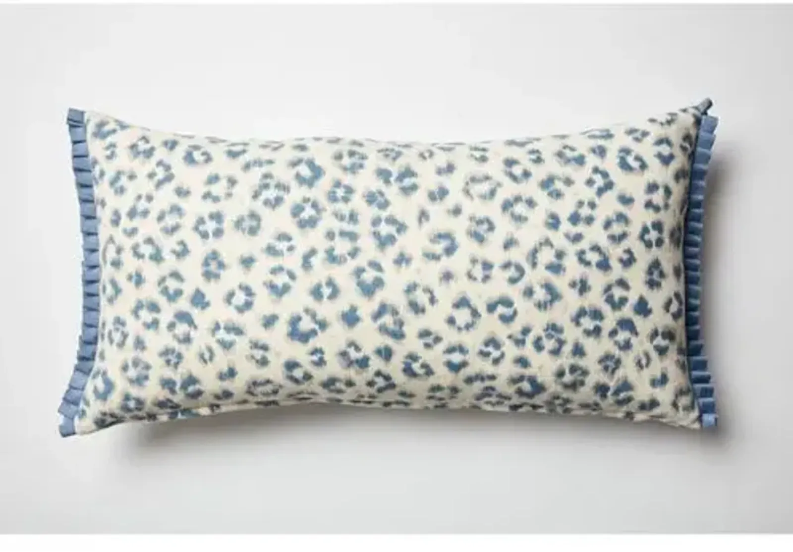 Carrie Leopard Boudoir Sham - Blue