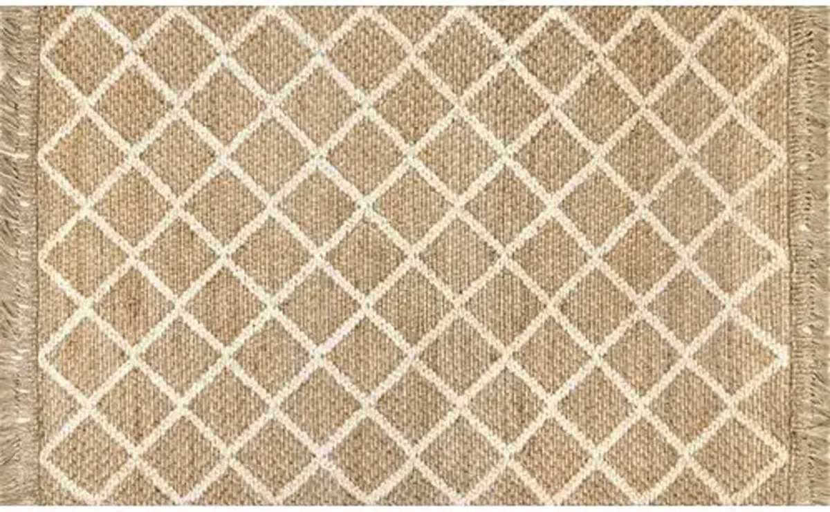 Lena Handwoven Jute Rug - Natural - Brown - Brown