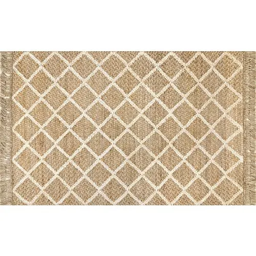 Lena Handwoven Jute Rug - Natural - Brown - Brown