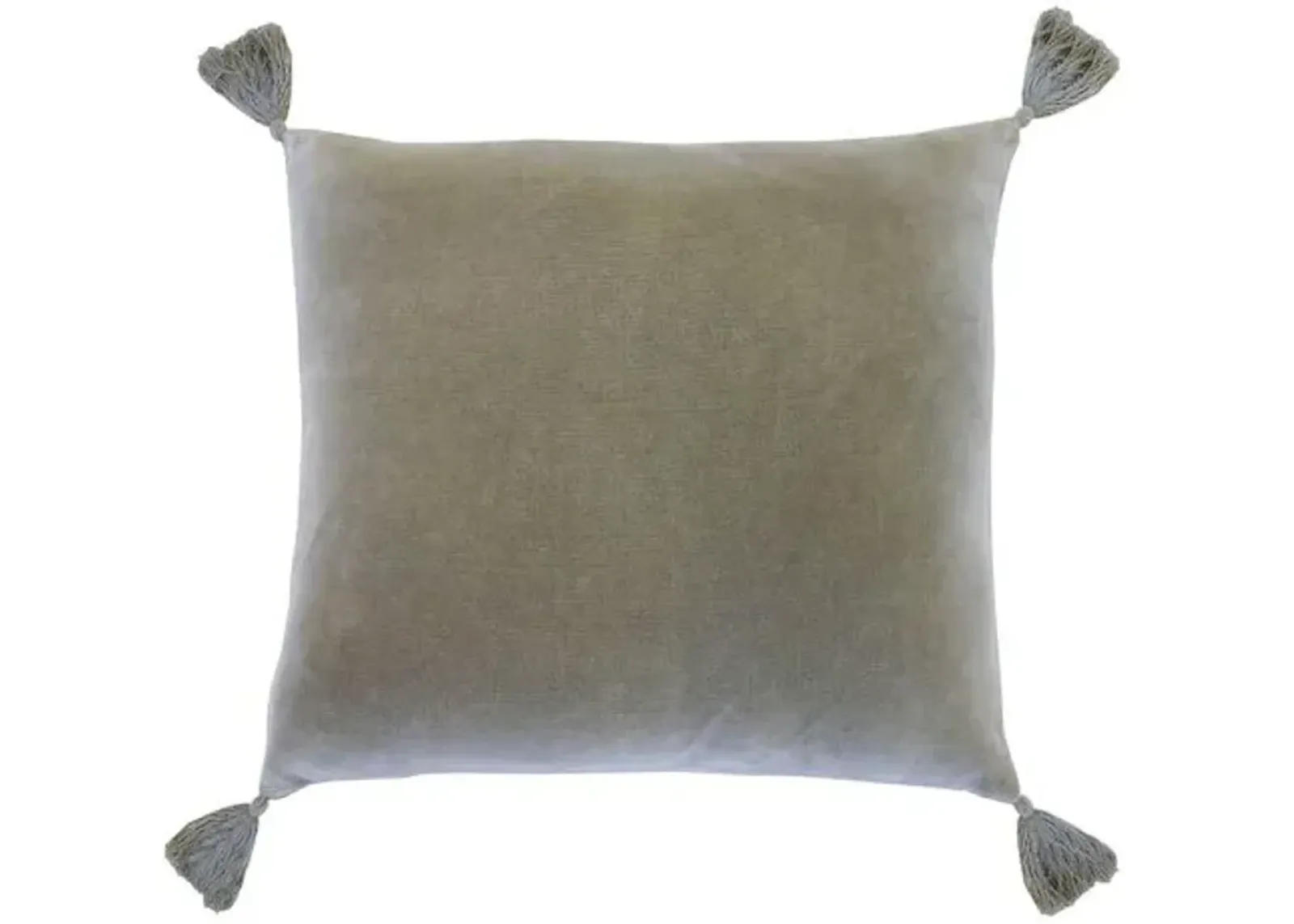 Bianca 20x20 Pillow - Sage Velvet - Pom Pom at Home