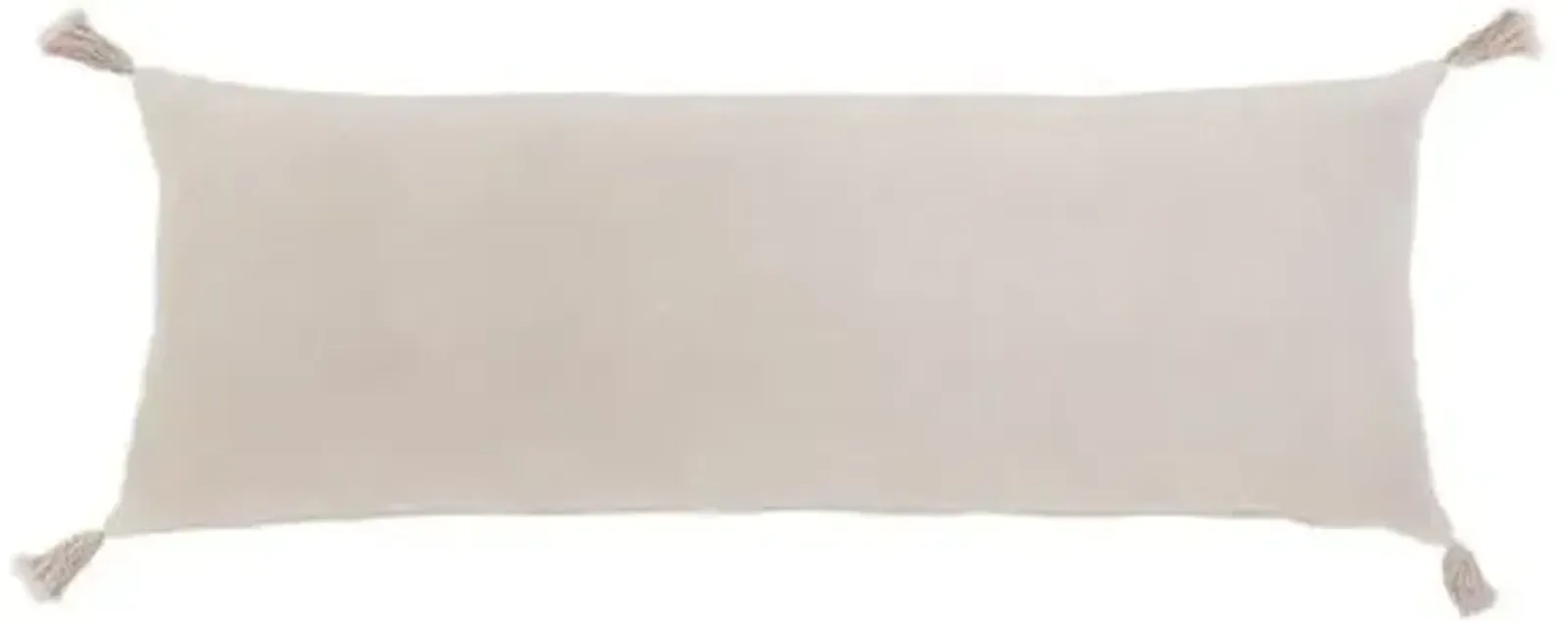 Bianca 14x40 Lumbar Pillow - Blush Velvet - Pom Pom at Home