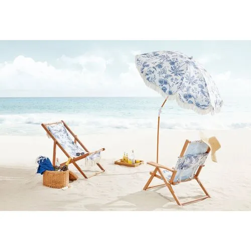 Elodie Sling Beach Chair - Chinoiserie