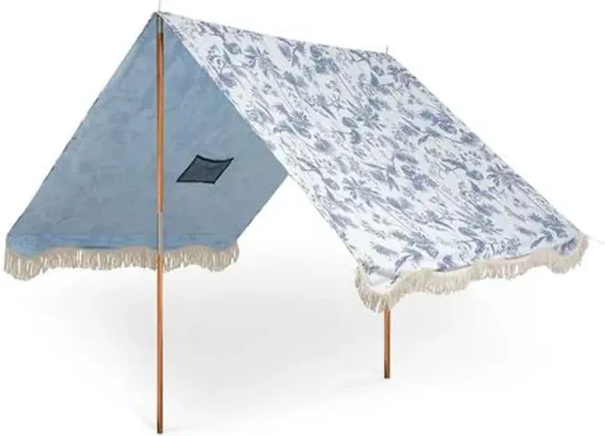 Elodie Premium Beach Tent - Chinoiserie - Blue