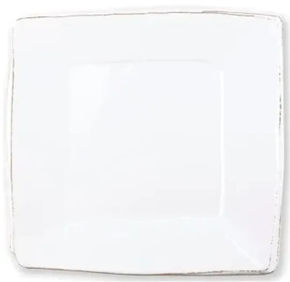 Lastra Square Melamine Platter - White - VIETRI