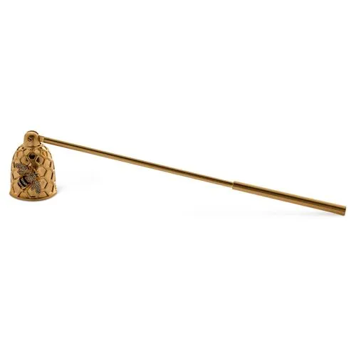 Stripey Bee Candle Snuffer - Gold - Joanna Buchanan